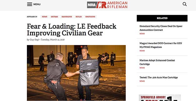 American Rifleman: Fear & Loading: LE Feedback Improving Civilian Gear