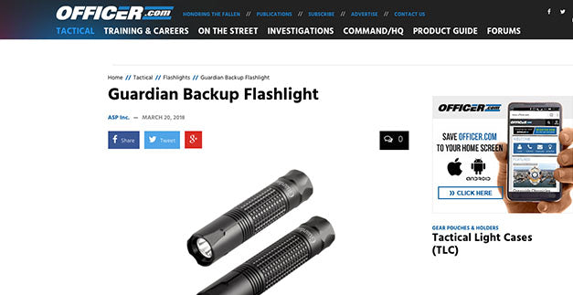 Officer.com: Guardian Backup Flashlight