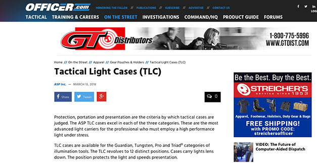 Officer.com: Tactical Light Cases (TLC)