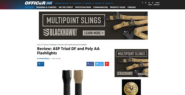 Officer.com: Review: ASP Triad DF and Poly AA Flashlights