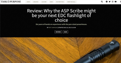 TaskandPurpose.com: Review: Why the ASP Scribe Might be Your Next EDC Flashlight of Choice