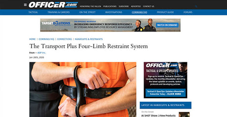 Officer.com: The Transport Plus Four-Limb Restraint System