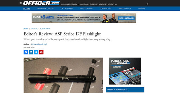 Officer.com: Editor’s Review: ASP Scribe DF Flashlight