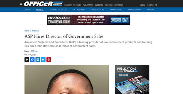 Officer.com: ASP Hires Director of Government Sales