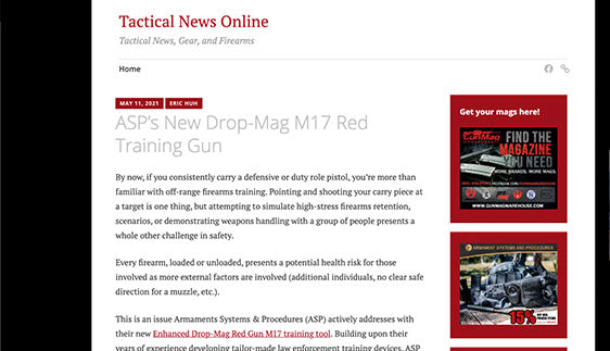 Tactical New Online: ASP’s New Drop-Mag M17 Red Training Gun