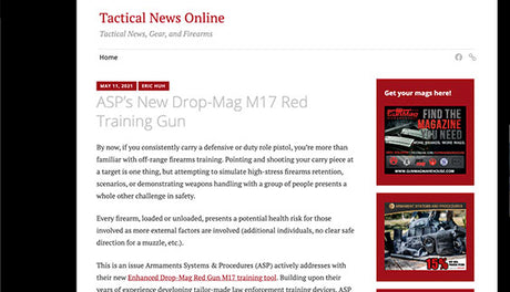 Tactical New Online: ASP’s New Drop-Mag M17 Red Training Gun