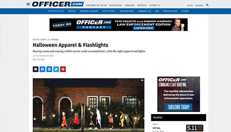 Officer.com: Halloween Apparel & Flashlights