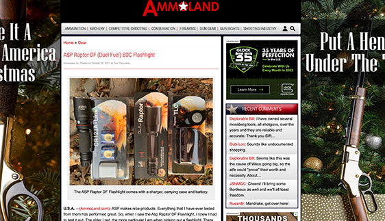 Ammoland.com : ASP Raptor DF (Duel Fuel) EDC Flashlight