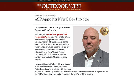 theoutdoorwire.com: ASP Appoints New Sales Director