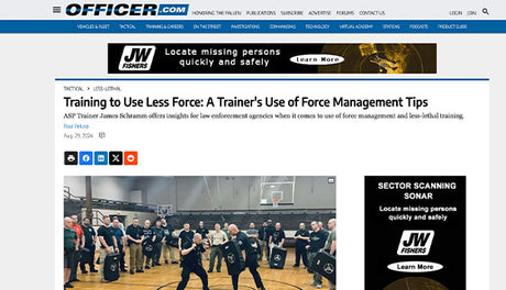 Officer.com: Training to Use Less Force: A Trainer's Use of Force Management Tips