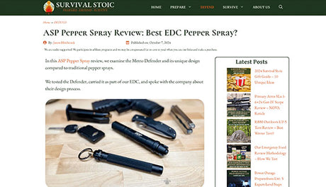 Survival Stoic: ASP Pepper Spray Review: Best EDC Pepper Spray?