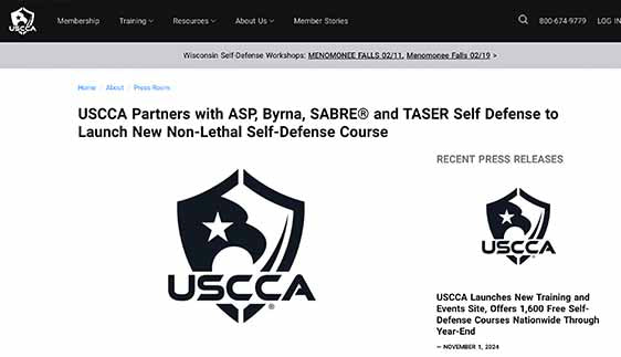 USCAA: USCCA Partners with ASP, Byrna, SABRE® and TASER Self Defense to Launch New Non-Lethal Self-Defense Course