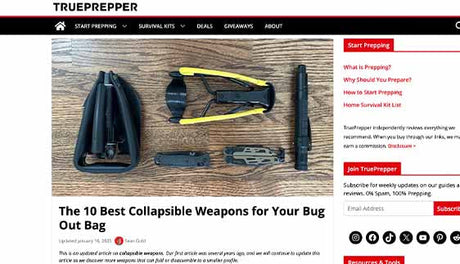 True Preppper: The 10 Best Collapsible Weapons for Your Bug Out Bag