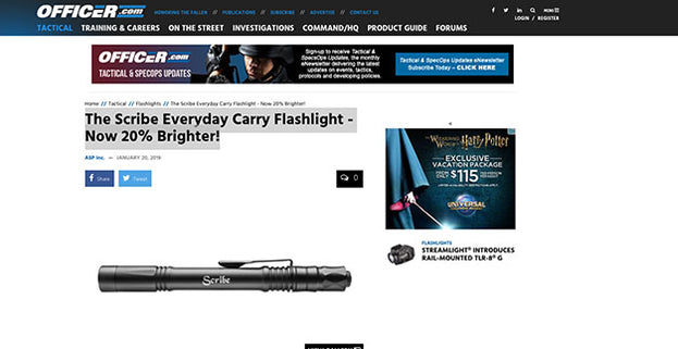 Officer.com: The Scribe Everyday Carry Flashlight - Now 20% Brighter!
